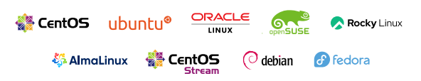 logos of linux distros